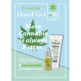 POSTER CANNABIS GEL MANI