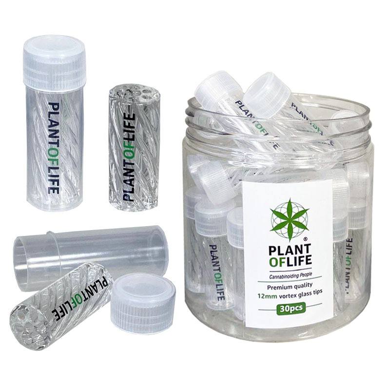 Plant of Life Twisted Glass Filter 12 mm — Container of 30 units
